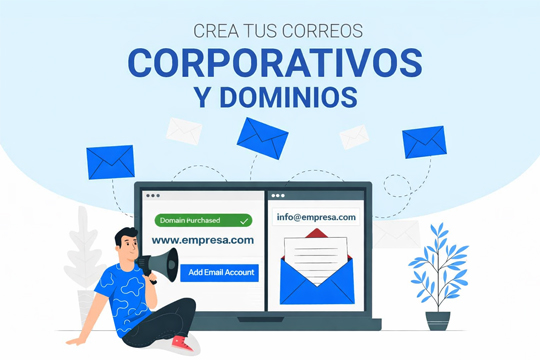 Creación de dominios y correos electrónicos corporativos para empresas en Extremadura