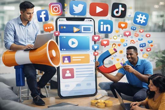 Campaña de publicidad en redes sociales para captar clientes y aumentar las ventas